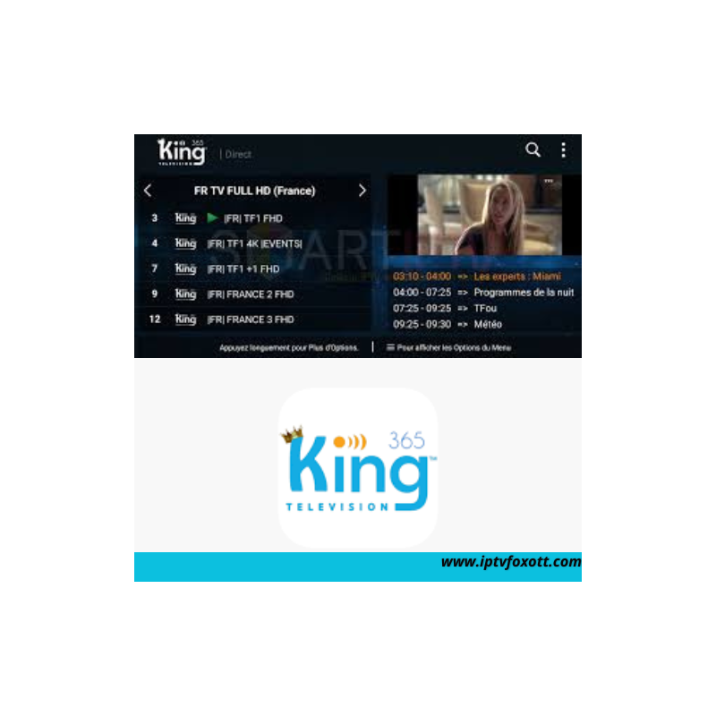 SUSCRIPCIÓN IPTV KING 365 OTT 12 MESES